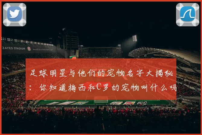 足球明星与他们的宠物名字大揭秘：你知道梅西和C罗的宠物叫什么吗
